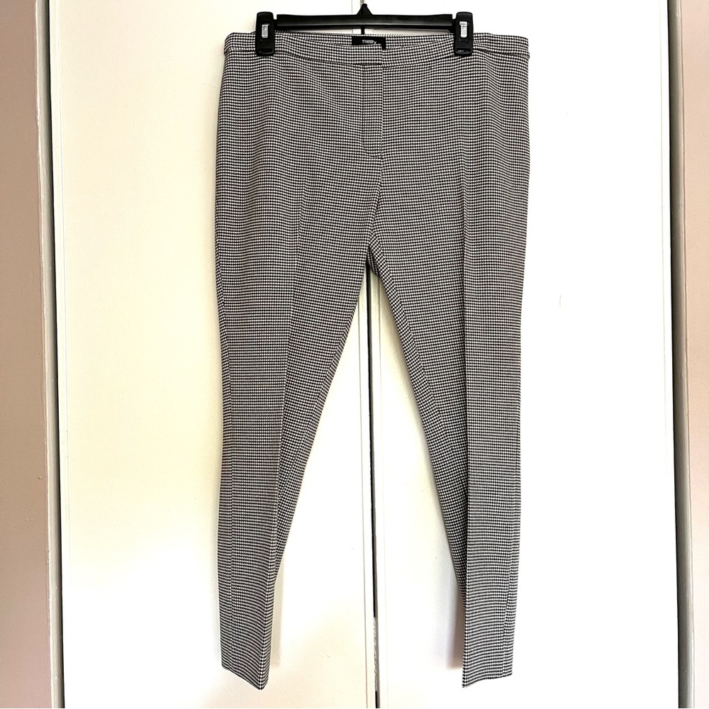 Theory Women’s Black and White Patterned Dress Pants
